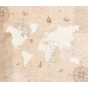 Ver imagem 2 de Mural Mapa Mundi Vintage - 3,48 x 3,00m