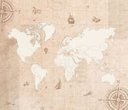 Ver imagem 2 de Mural Mapa Mundi Vintage - 3,48 x 3,00m