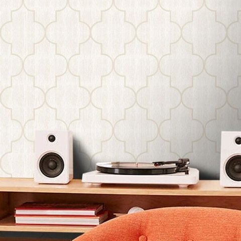 Papel de Parede Arabesco Modern - Várias Cores - Madeira