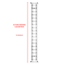 Escada Telescópica Alumínio Multifuncional 5,60 M 18 Degraus - 3