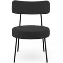 Ver imagem 7 de Poltrona Decorativa Base Fixa Londres L02 Bouclê Preto - Lyam