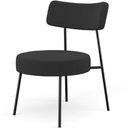 Ver imagem 1 de Poltrona Decorativa Base Fixa Londres L02 Bouclê Preto - Lyam