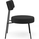 Ver imagem 4 de Poltrona Decorativa Base Fixa Londres L02 Bouclê Preto - Lyam
