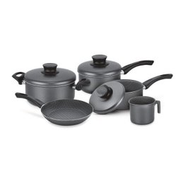 Conjunto De Panelas Paris Antiaderente Grafite e Kit Cozinha 10 Peças Tramontina - 2 Conjunto De Panelas Paris Antiaderente Grafite e Kit Cozinha 10 Peças Tramontina - 2
