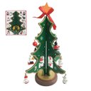 Ver imagem 1 de Mini Arvore de Natal Natalino Madeira Enfeite Papai Noel Arvore Boneco de Neve Decoraçao Sala Quarto