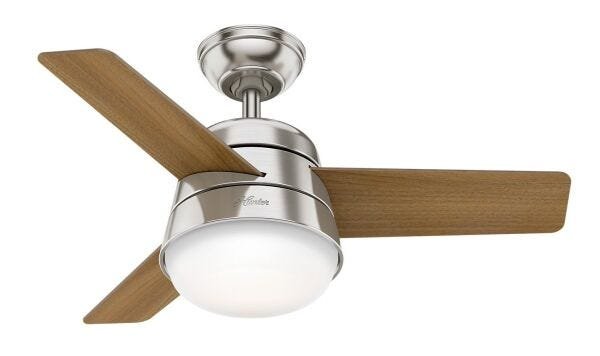 Ventilador de Teto Hunter Fan Finley Níquel Escovado 3 Pás com Luminária 127V é boa?