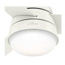 Ver imagem 4 de Ventilador de Teto Hunter Fan Finley Branco 3 Pás com Luminária 127V