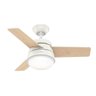 Ventilador de Teto Hunter Fan Finley Branco 3 Pás com Luminária 127V - 2