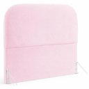 Ver imagem 3 de Cabeceira Cama Box Queen 1,60m Orgânica Luma Veludo Rose