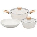 Ver imagem 3 de Conjunto de Panelas Indução Carmela 03 Peças Cerâmica Mta