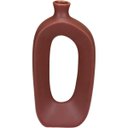 Ver imagem 1 de Vaso Decorativo Enfeite Planta Aparador Garrafa Cerâmica 23x11x5cm Chocolate