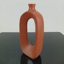 Ver imagem 6 de Vaso Decorativo Enfeite Planta Aparador Garrafa Cerâmica 23x11x5cm Chocolate