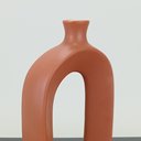 Ver imagem 3 de Vaso Decorativo Enfeite Planta Aparador Garrafa Cerâmica 23x11x5cm Chocolate