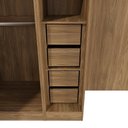 Ver imagem 4 de Quarto Completo Kappesberg Adapt 7 Peças Nogueira/Branco