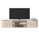 Ver imagem 2 de Rack Suspenso para Sala Algarve - 7 Decor Calacata e Off White