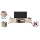 Ver imagem 4 de Rack Suspenso para Sala Algarve - 7 Decor Calacata e Off White