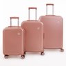 Kit de Malas de Viagem 3 Peças Nova York Maloa Rose - 1