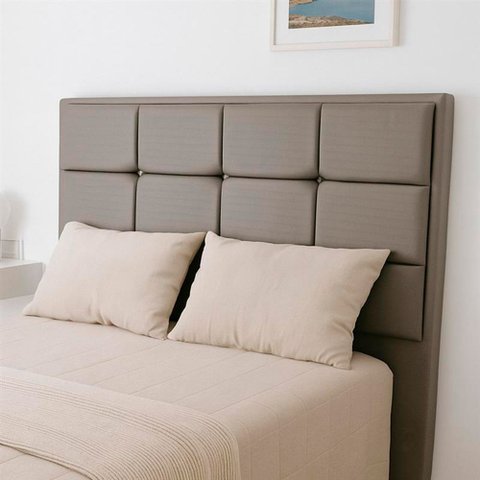 Cabeceira para Cama Box Casal 140cm Sena Factor Cinza - Sallar Home