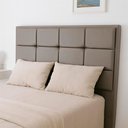 Ver imagem 1 de Cabeceira para Cama Box Casal 140cm Sena Factor Cinza - Sallar Home