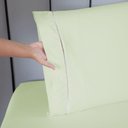 Ver imagem 4 de Jogo de Lençol Ponto Palito Completo 3 Peças Solteiro 80% Algodão - 20% Poliéster Percal 140