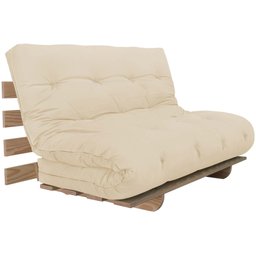 Colchonete Futon Dobravel Enrolavel Casal 188x128cm Orthovida - Palha - 1