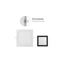 Ver imagem 3 de Luminária Quadrada Embutir Acab. Branco 170x170x22 12w 5700k Irc >70 Ip 40 120° 1000lm