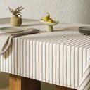 Ver imagem 2 de Toalha de Mesa Quadrada 8 Lugares Zaira Branco/taupe
