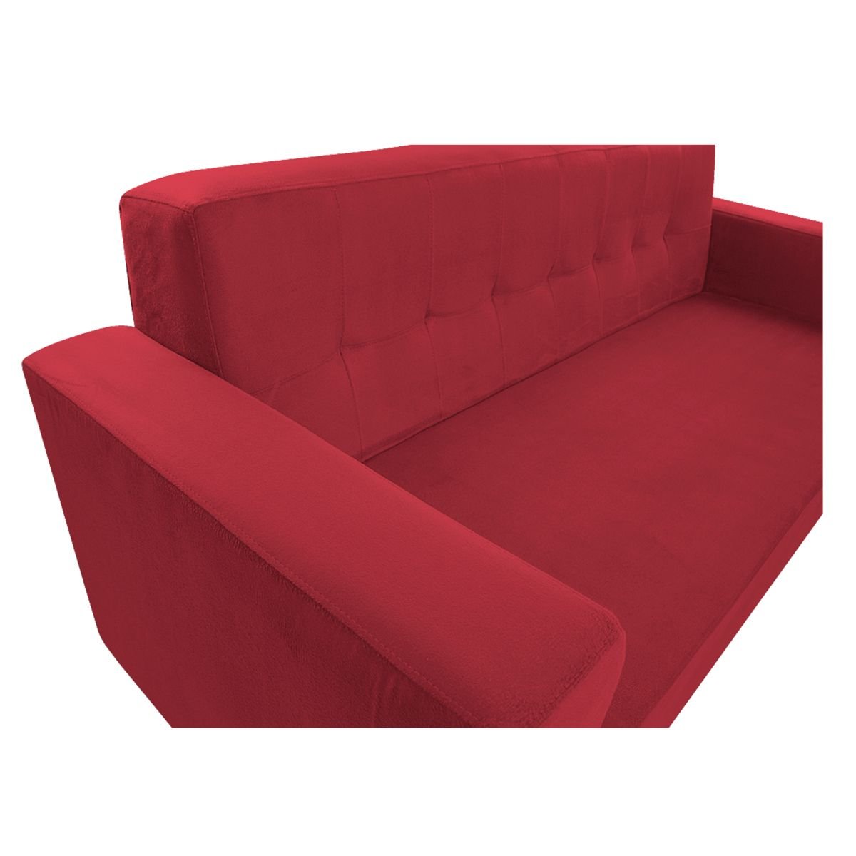 Sofá 2 Lugares Denver Suede Vermelho - Doce Sonho Móveis - 5