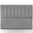 Ver imagem 2 de Kit Cabeceira Cama Box Casal King 195cm com Calçadeira Baú Dália W01 Facto Cinza - Lyam Lyam Decor