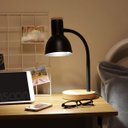 Ver imagem 2 de Luminária Mesa Abajur 50cm Articulada Flexível Silicone Pt-03: Preto