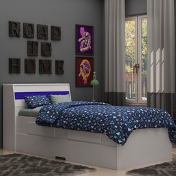 Bicama Solteiro Teen 90 Gelius Móveis Flex Color - 3