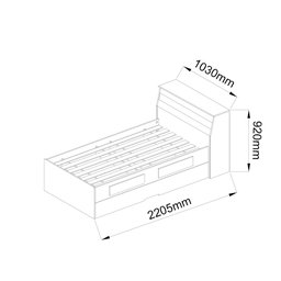 Bicama Solteiro Teen 90 Gelius Móveis Flex Color - 10