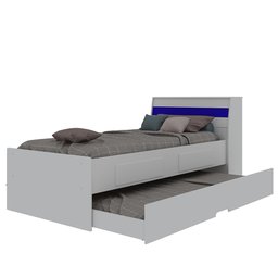 Bicama Solteiro Teen 90 Gelius Móveis Flex Color - 6