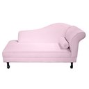 Ver imagem 1 de Recamier Divã Dubai 160 cm Braço Esquerdo Rosa Claro