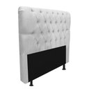 Ver imagem 3 de Cabeceira Estofada Capitonê Livia 90cm Solteiro para Cama Box Corino Branco - Gat Magazine