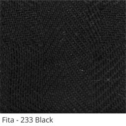 Persiana Horizontal - 1,50m Larg X 1,20m Alt - Alumínio 50mm com Fita Decorativa - Cor: Preta - Fita - 3