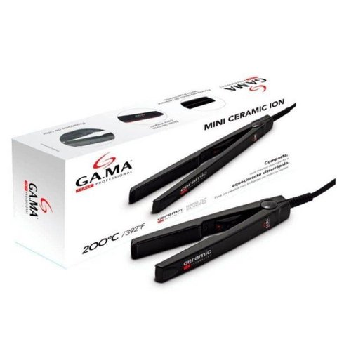 Gama Prancha Mini Ceramic Ion Bivolt (8023277109810): Preto / 110v/220v (bivolt)