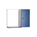 Ver imagem 1 de Espelho Com Armário Para Banheiro Cor Branco E Azul