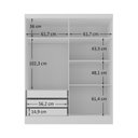Ver imagem 4 de Guarda-Roupa 100% MDF 4 Portas 3 Gavetas com Espelhos Sevilha Yescasa Branco
