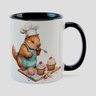 Caneca Branca com Interna Preta Y5 Capivara Mamãe Bolo 5 - 1