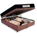 Ver mais imagens de Cama Box Baú Queen Bipartido Sintético + Colchão Molas Ensacadas Sereneprime Sonnolux 158x198x69