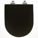 Ver imagem 4 de Assento Poliester Soft Close Carrara Marrom Fosco para vaso Deca