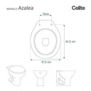 Ver imagem 4 de Assento Sanitario Poliester Decorado Borboletas Magenta Azalea para Bacia Celite 6lpf