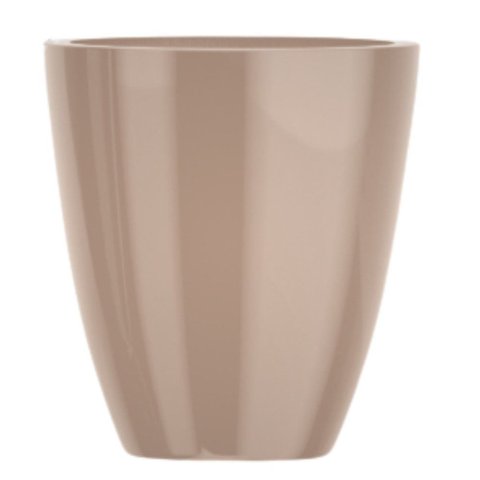 Vaso de Fibra de Vidro Roma P 50cm Decorativo Amêndoa