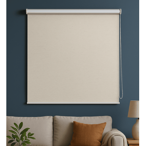 Persiana Pronta Rolo Blackout Robust 200larg X 220alt Linho Creme