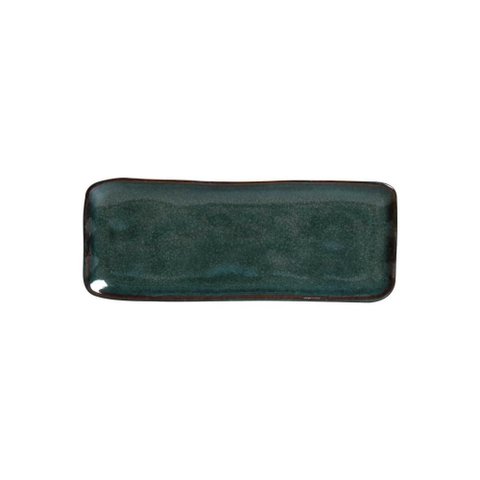 Conjunto com 4 Travessas Retangular Pequena Orgânico Oceano 22x9,5cm