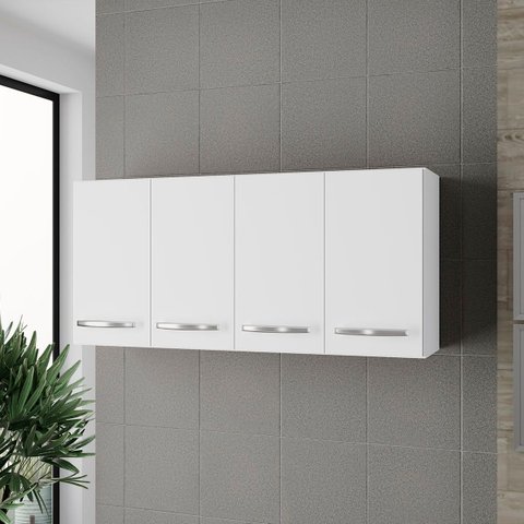 Armário 4 Portas Cozinha Aéreo Íris Mb1 120cm