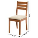 Ver imagem 3 de Kit 2 Cadeiras de Jantar com Assento Estofado Multimóveis Cr50253 Cinamomo/bege