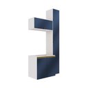 Ver imagem 2 de Conjunto para Banheiro Kappesberg Celeste 5 Peças Branco/azul 116,5cm