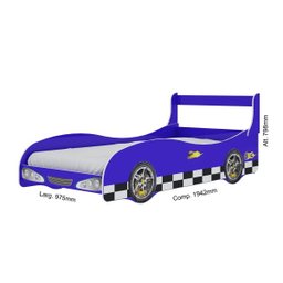 Cama Infantil Carro Rally 090 Gelius Móveis - 4